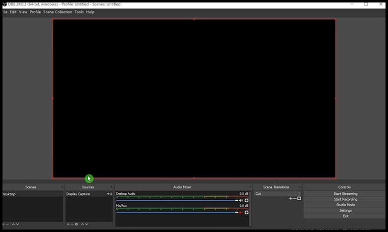 obs studio window capture black screen