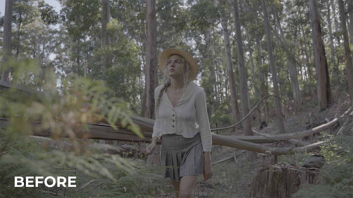 Woman in Forest - RAW