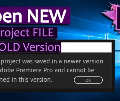 How to downgrade Premiere Pro Project File - Cover