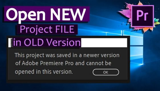 How to downgrade Premiere Pro Project File - Cover