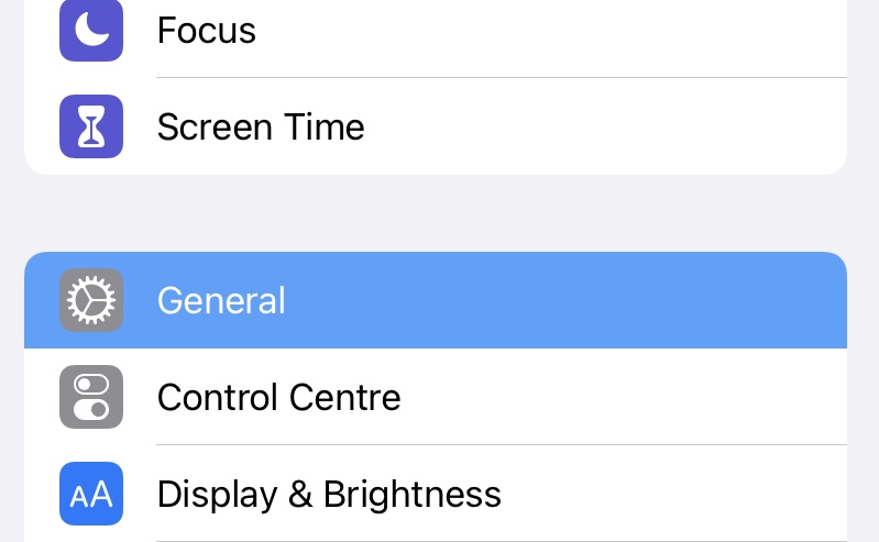 How to turn off the Natural Scrolling on iPadOS - Step 1