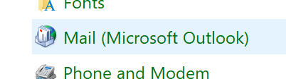 Step 3 - Open Mail Microsoft Outlook