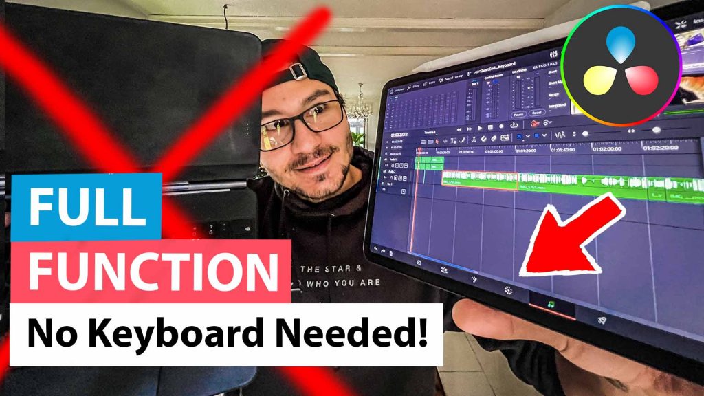 FULL DaVinci Resolve on iPad without a KEYBOARD