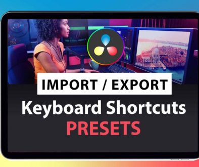 How to import/export DaVinci Resolve iPad Shortcut Presets
