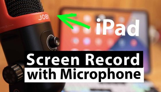 IPad Screen Record with Microphone on