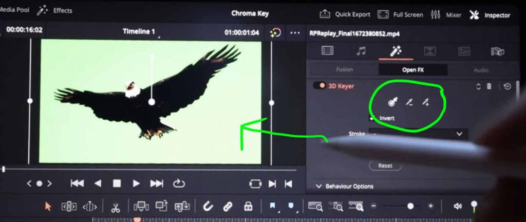 Remove Green Screen in DaVinci Resolve iPad