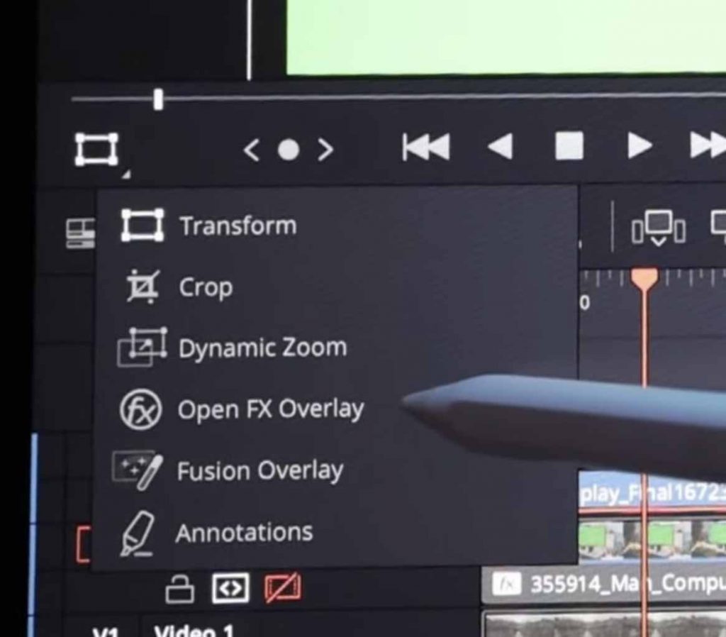 Open FX Overlay in DaVinci Resolve iPad