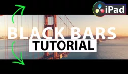 How To Create Black Bars in DaVinci Resolve iPad