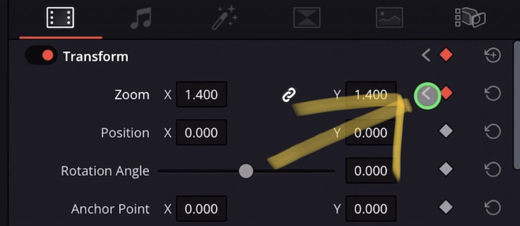 Step 3 - Toggle between Keyframes