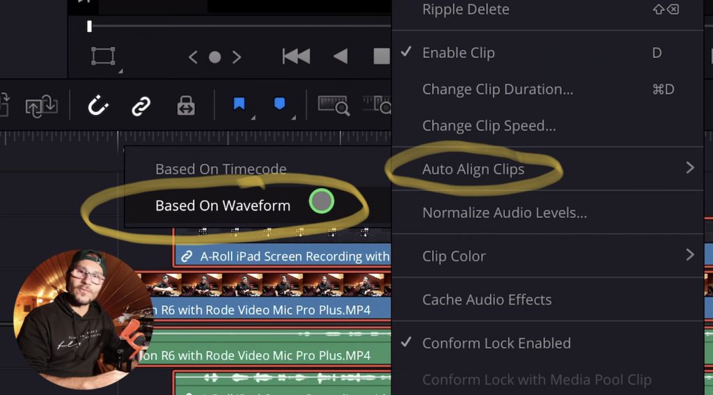Auto Align Clips based on Waveform