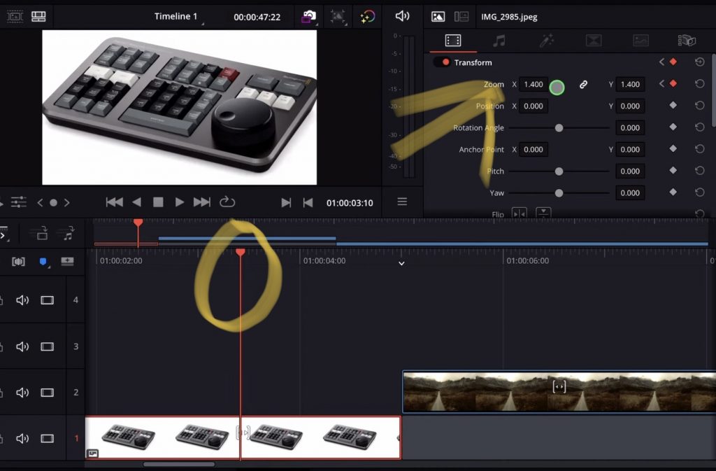 Step 2 - Second Keyframe