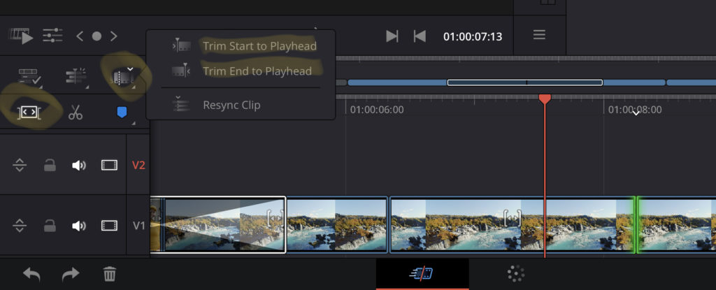 Ripple Trim in DaVinci Resolve iPad without a Keyboard