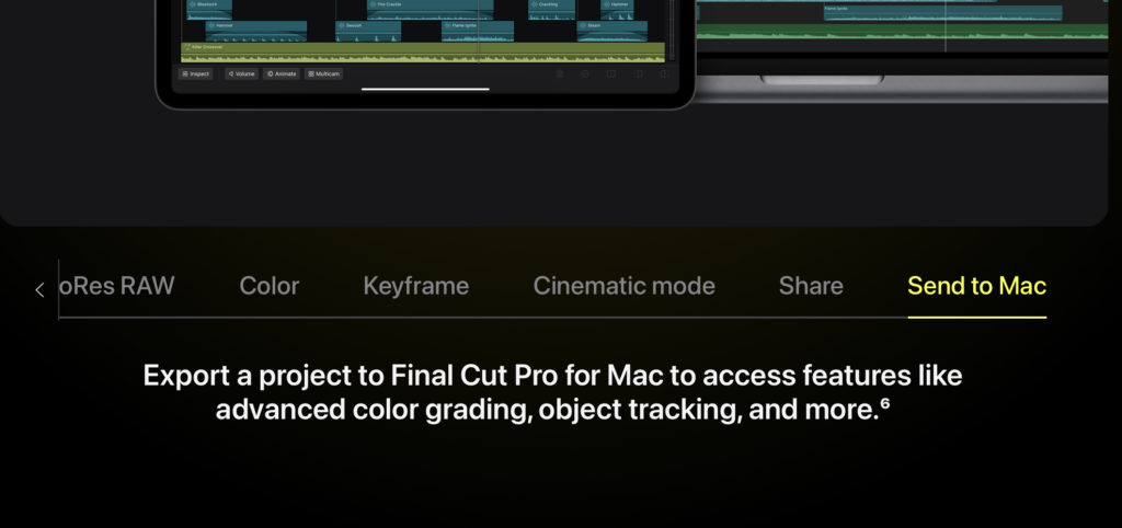 Export a project to Final Cut Pro for Mac