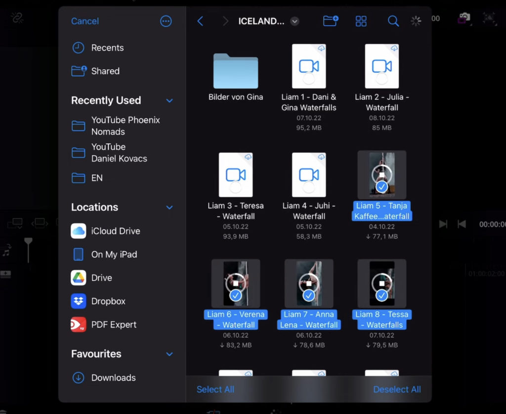 Working with Google Drive and Dropbox Files for DaVinci Resolve iPad