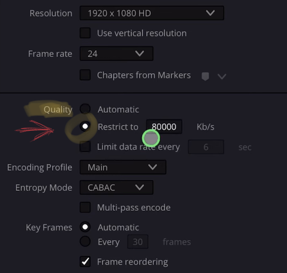 How To Change Bitrate Value