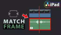 DaVinci Resolve iPad: Easy get Audio back with MATCH FRAME!