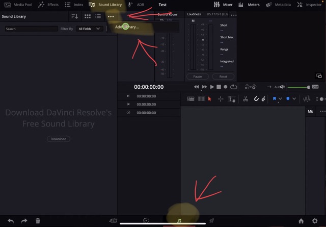 Add SFX to Sound Library on the Fairlight page