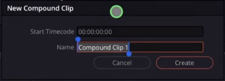 Step 2: Give the Compound Clip a name
