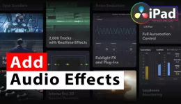 How To Add Audio Effects 🔊 DaVinci Resolve iPad