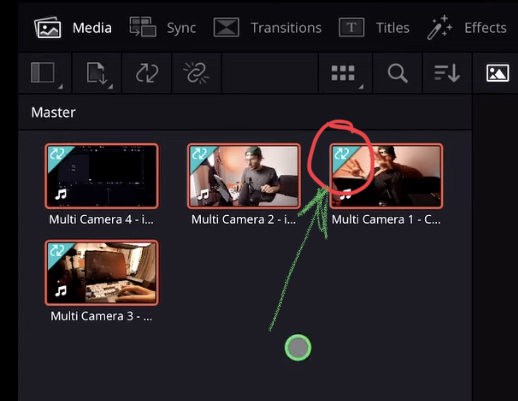 After Sync you clips have this blue mark in the corner.