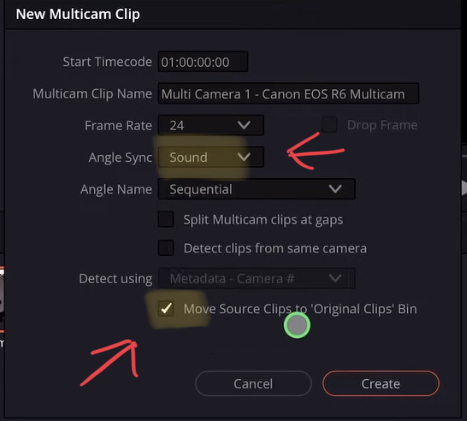 Again we will use the waveform for sync the Multicam Clips