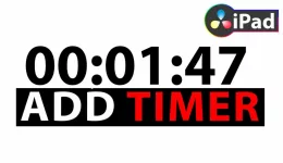 How to add TIMER ⏰ DaVinci Resolve iPad