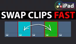 SWAP CLIPS INSTANT HACK 😱 DaVinci Resolve iPad