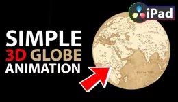 How To Create a SIMPLE 3D GLOBE Animation in DaVinci Resolve iPad