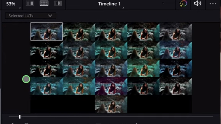 See all your selected LUTs at once