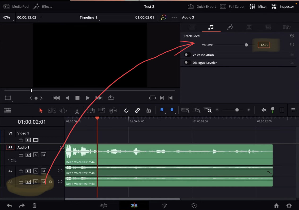 How To Create Deep Voice Effect In Davinci Resolve Ipad