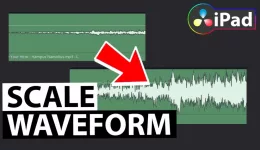 EASY SCALE WAVEFORM in DaVinci Resolve iPad