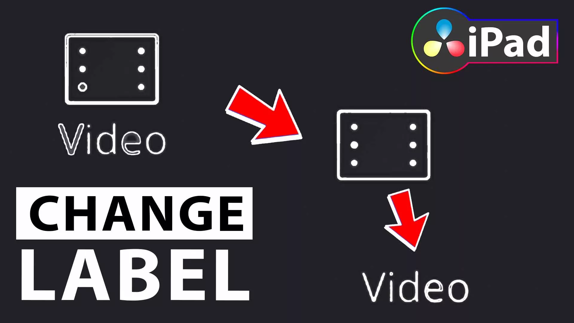 How To Change LABELS in DaVinci Resolve iPad