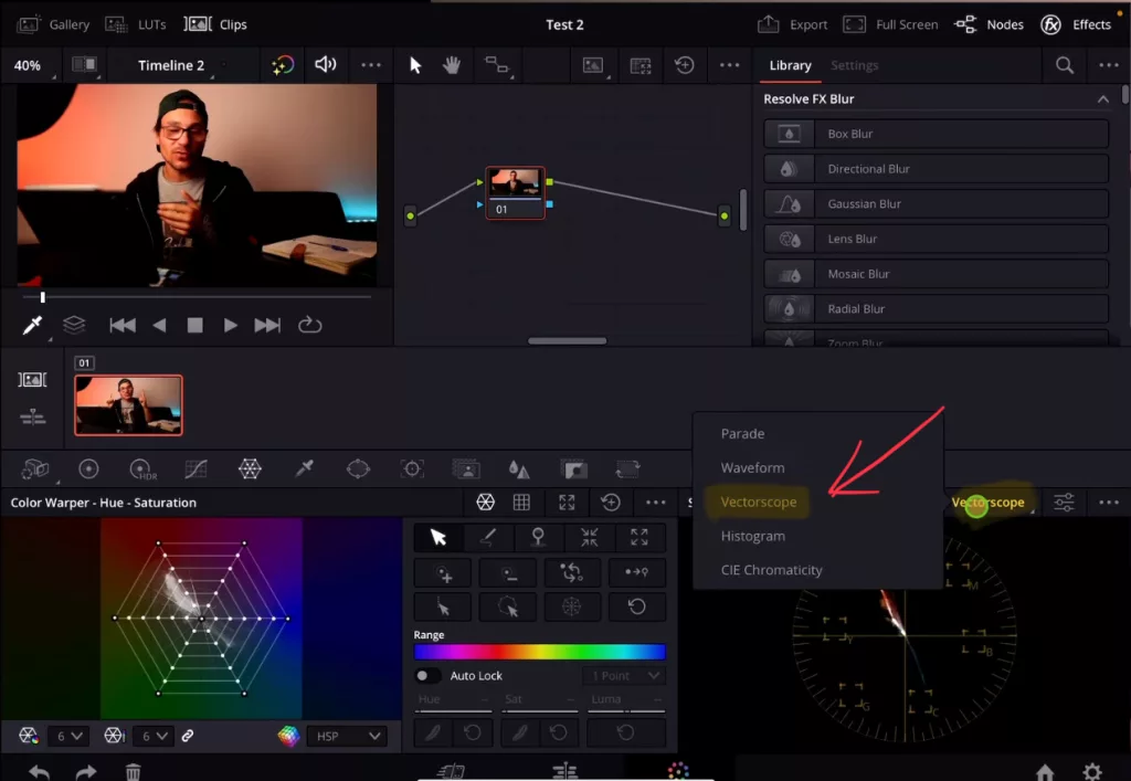 Change Scopes to VectorScopes