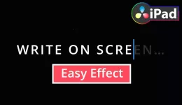 How To Create WRITE ON SCREEN Effect in DaVinci Resolve iPad!