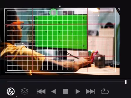 Now you see a Grid that you can change in size and Position to match your screen in the Video.