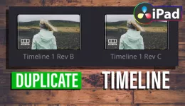 How to DUPLICATE a Timeline in DaVinci Resolve iPad