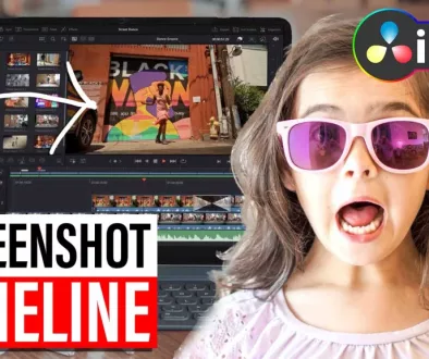The easy way to take Screenshot from Timeline in DaVinci Resolve iPad