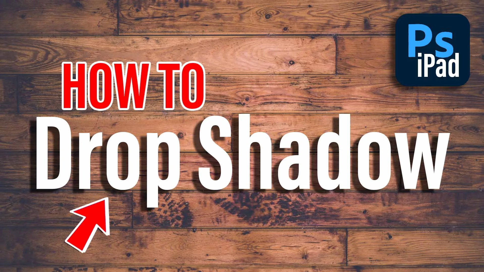 How To Drop Shadow in Photoshop iPad!