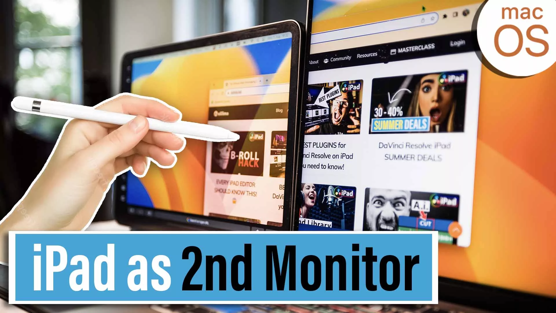iPad as 2nd Monitor (+Use Apple Pencil on Mac)