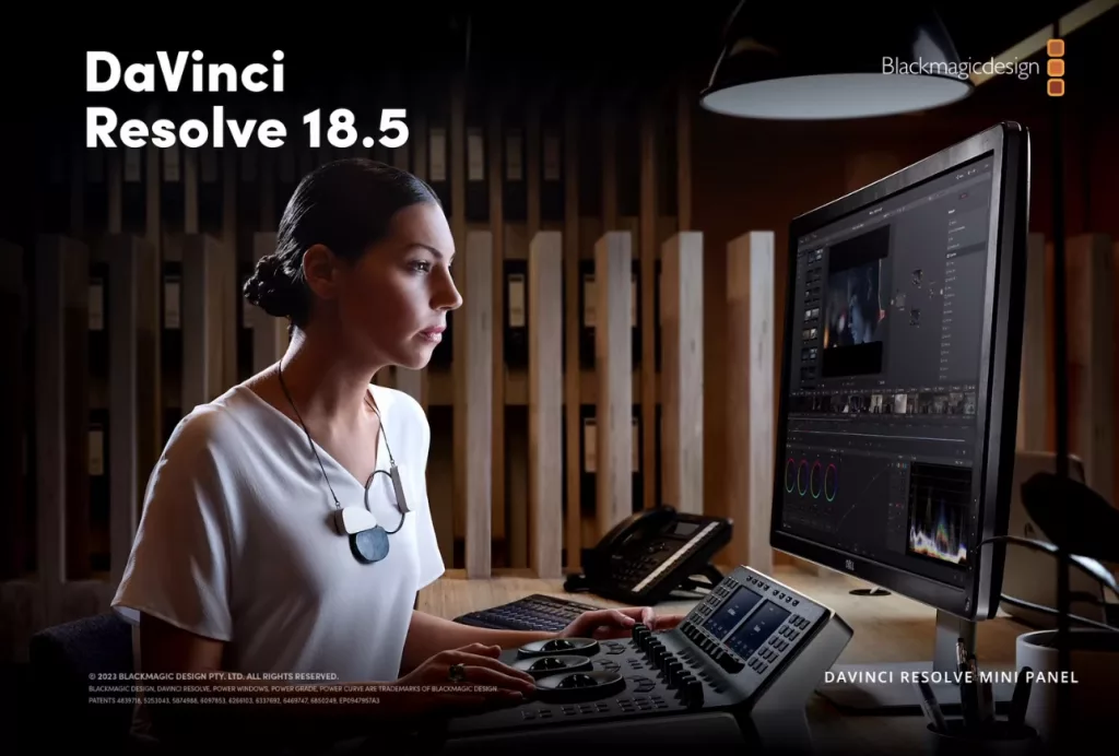 DaVinci Resolve Mini Panel loading Screen.