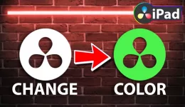 How To Change LOGO COLOR in DaVinci Resolve iPad