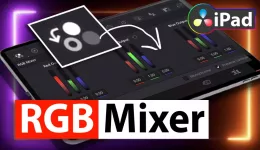 How To RGB MIXER in DaVinci Resolve iPad