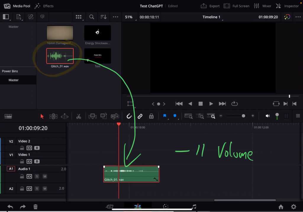 This way from now on when you bring the SFX into your Timeline the volume is already set.