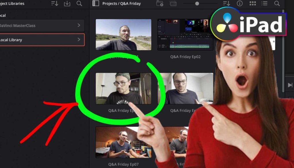 How To Change Project Thumbnail in DaVinci Resolve iPad