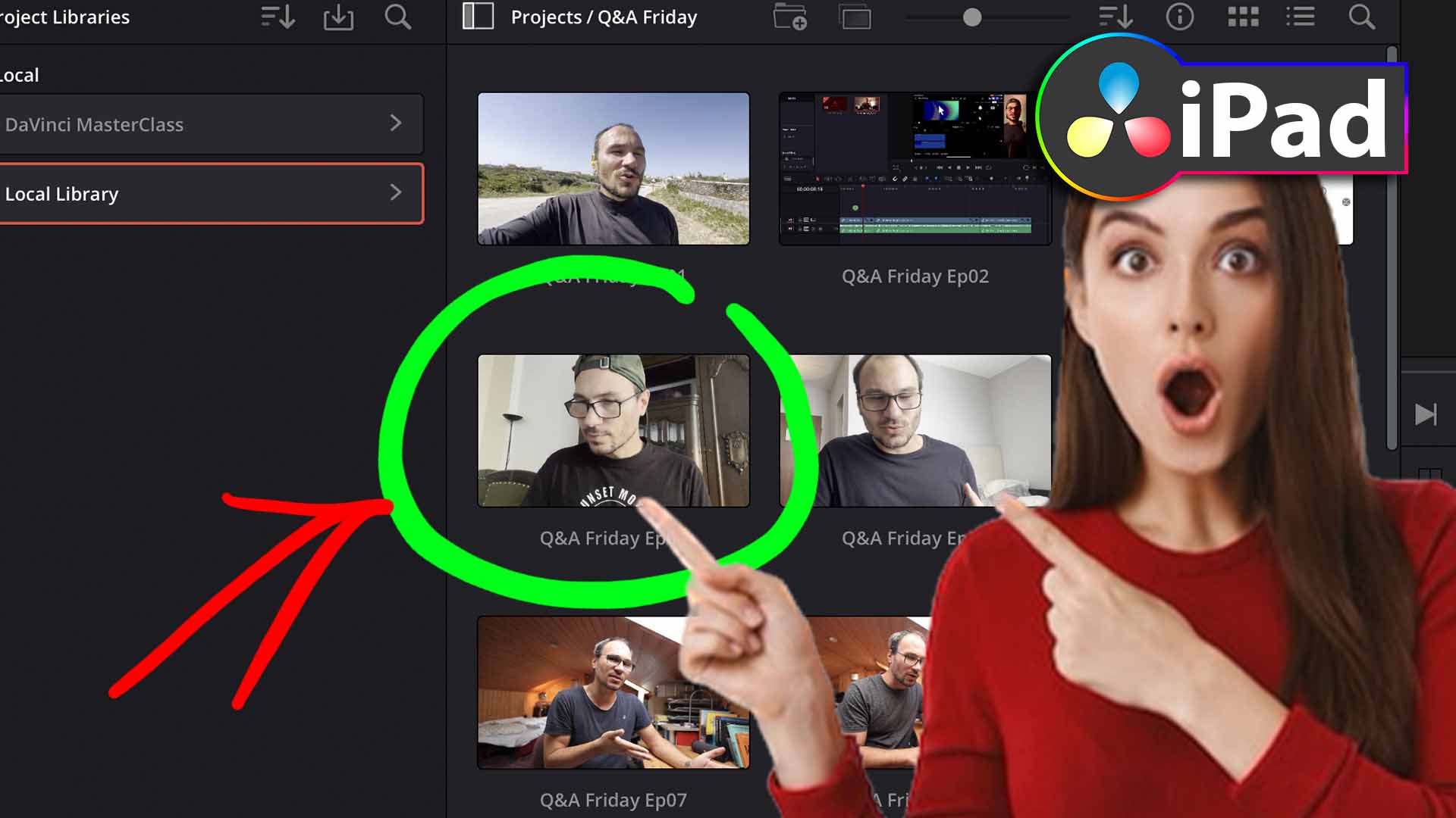 How To Change Project Thumbnail in DaVinci Resolve iPad