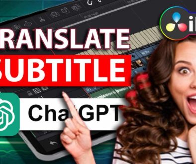 Translate Subtitles with ChatGPT & DaVinci Resolve iPad