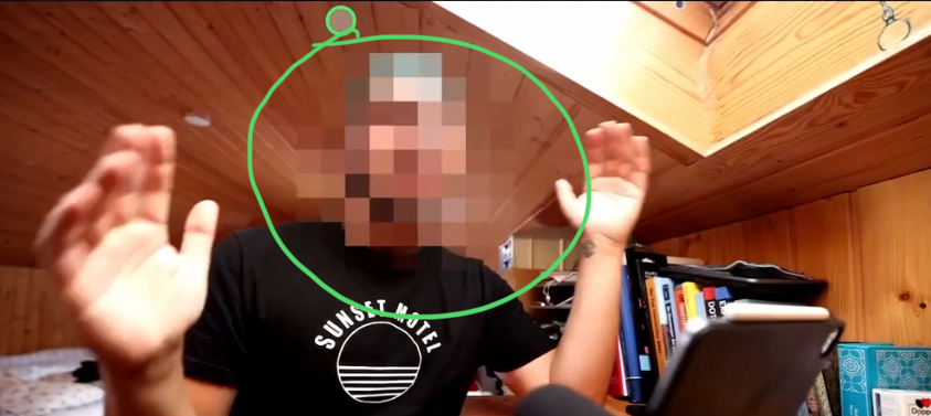 Example of a face blur.