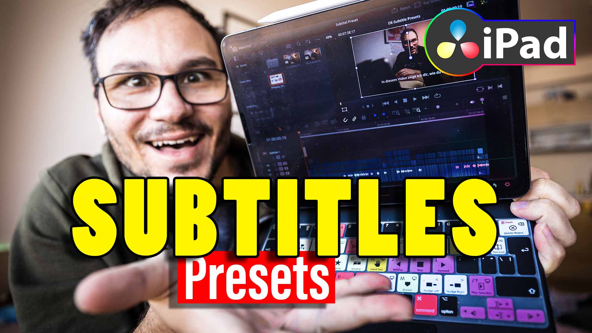 How To Edit Subtitles + Create Presets (DaVinci Resolve iPad)