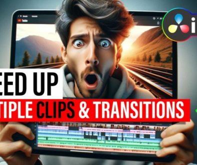 How To SPEED UP multiple clips & transitions all at once! (DaVinci Resolve iPad)