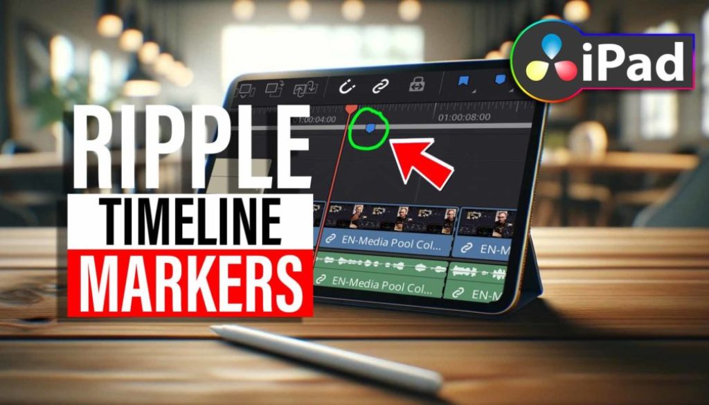 How to use Ripple Timeline Markers in DaVinci Resolve iPad